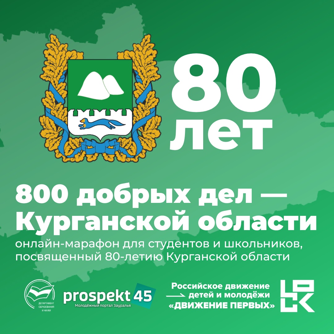 СОШ №17 поздравляет Курганскую область с 80-летием.