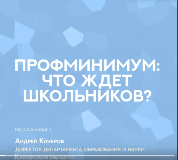 В зауральских школах с начала учебного года введут профминимум.